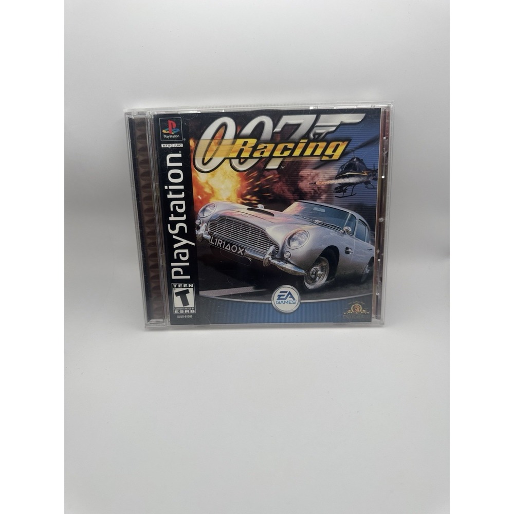 007 Racing Sony PlayStation 1 PS1 Black Label CIB Complete w/ Manual EA 2000